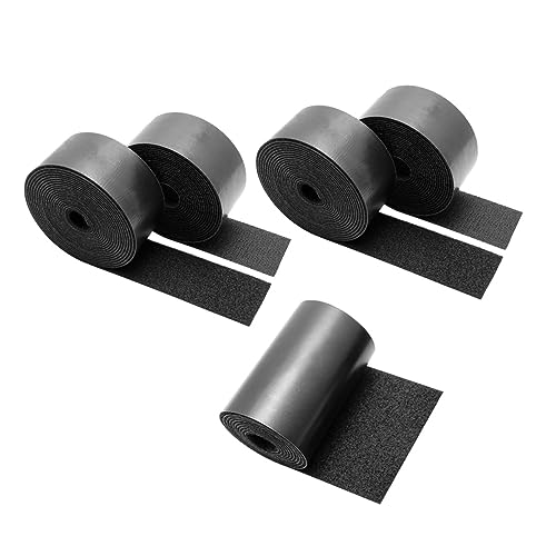 Gadpiparty 5 Stück Rutschfeste Aufkleber Streifen Schwere Couch Sofa Klebrig Doppelseitiges Klebeband Doppelseitiger Verschluss Klettbandgewebe Mischung Aus Nylon Und Polyester Schwarz von Gadpiparty