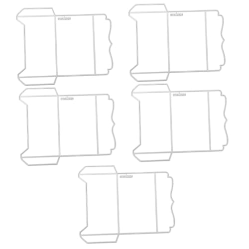 Gadpiparty 5 Stück Schimmel Schneiden Schablone Papier Briefumschlagstanzungen Scrapbook-stanzungen Wort Sammelalbum Farbe Cutter Lustige Stanzform Gestanzt Silber Kohlenstoffstahl von Gadpiparty