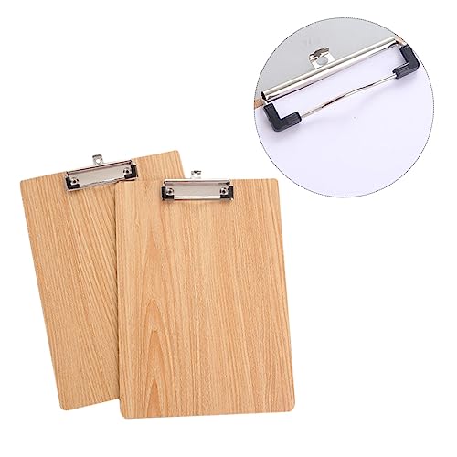 Gadpiparty 5 Stück Schreibunterlage mit Metallclip Ergonomisches Clipboard für Schule Büro und Zuhause Dokumentenorganisationsboard Einfach Handhabung von Gadpiparty