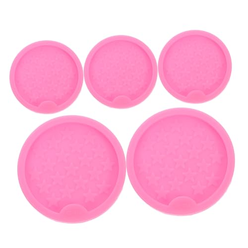 Gadpiparty 5 Stück Silikon Untersetzer Formen für Epoxidharz Flexible Langlebige Resin Gießformen für DIY Kreative Heimdekoration und Persönliche Geschenkideen von Gadpiparty