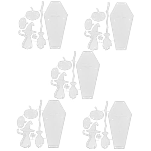 Gadpiparty 5 Stück Stempel DIY Stanzform Dekorationen Vorlage für Kürbisschablonen Halloween-Ausstecher sterben halloween pumpkin halloweenkürbis party DIY stanzformen Formen für Fotoalben von Gadpiparty