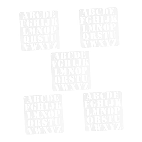 Gadpiparty 5 Stück Teiliges Alphabet Malschablonen Wiederverwendbare Vorlagen für Diy Projekte für Wandgestaltung Kunsthandwerk und Mehr Gadpiparty 5 Stück Teiliges Alphabet Malschablonen Wiederverwendbare Vorlagen für Diy Projekte für Wandgestaltung Kunsthandwerk und Mehr von Gadpiparty