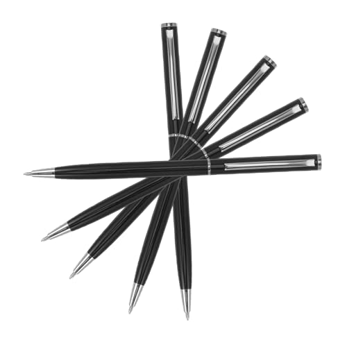 Gadpiparty 5 Stück Teiliges Business Kugelschreiber Metallkonstruktion Drehbar Auslaufsicher No skip Tinte Komfortgriff für Büro und Dokumente Gadpiparty 5 Stück Teiliges Business Kugelschreiber Metallkonstruktion Drehbar Auslaufsicher No skip Tinte Komfortgriff für Büro und Dokumente von Gadpiparty