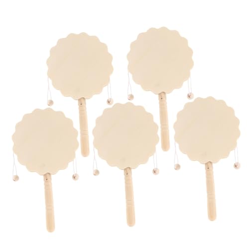 Gadpiparty 5 Stück Teiliges DIY Holz Rasseltrommel Unbemalt Handbemalbar Musikspielzeug Lernspielzeug für Hand Auge koordination und Kreativität Gadpiparty 5 Stück Teiliges DIY Holz Rasseltrommel Unbemalt Handbemalbar Musikspielzeug Lernspielzeug für Hand Auge koordination und Kreativität von Gadpiparty