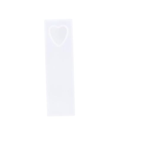 Gadpiparty 5 Stück Teiliges DIY Lesezeichen Silikonform Herzform Epoxidharz Gießform Langlebig Sicher Kreative Buchzeichen Bastelset von Gadpiparty