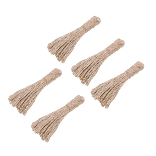 Gadpiparty 5 Stück Teiliges DIY Tassel Anhänger Holzperlen Quastenanhänger Handgefertigt Langlebig Hautfreundlich Glatte Oberfläche für Schmuckdekoration und Bastelprojekte von Gadpiparty