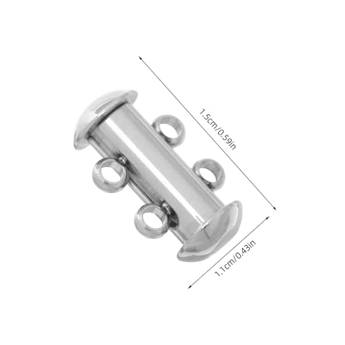 Gadpiparty 5 Stück Teiliges Doppelreihe Schmuckverschluss für Halsketten und Armbänder Sicherer Langlebiger Multi Layer Connector für Vielseitige DIY Schmuckgestaltung von Gadpiparty