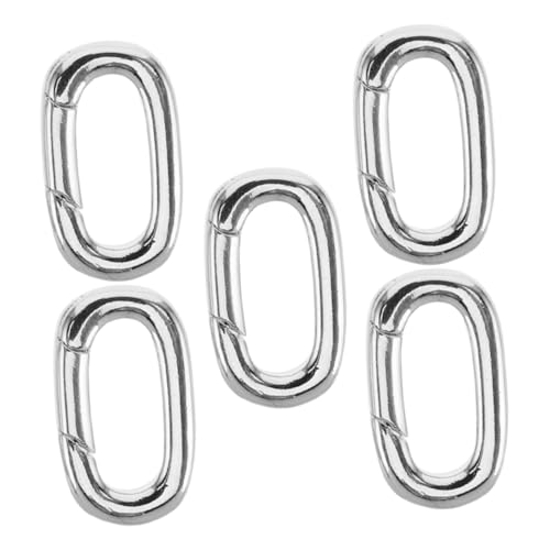 Gadpiparty 5 Stück Teiliges Karabiner Kupfer Ovaler Schmuckverbinder für Halsketten Armbänder und Schlüsselanhänger Federbelastete Karabiner für Diy Schmuckherstellung Langlebig und Gadpiparty 5 Stück Teiliges Karabiner Kupfer Ovaler Schmuckverbinder für Halsketten Armbänder und Schlüsselanhänger Federbelastete Karabiner für Diy Schmuckherstellung Langlebig und von Gadpiparty