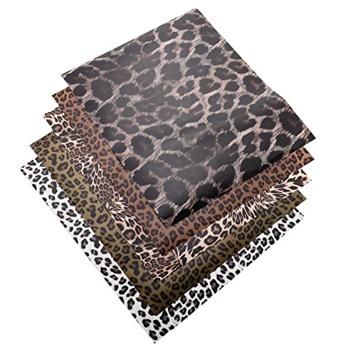 Gadpiparty 5 Stück Teiliges Leopard Muster Wärmeübertragungsfolie für DIY Kleidung Langlebige PU Transferfolie für Kreative Projekte und Designs Gadpiparty 5 Stück Teiliges Leopard Muster Wärmeübertragungsfolie für DIY Kleidung Langlebige PU Transferfolie für Kreative Projekte und Designs von Gadpiparty