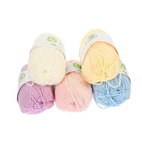Gadpiparty 5 Stück Teiliges Multifunktionaler Baumwollgarn für Häkeln und Stricken Weiches Hautfreundliches Material für Decken Kissen und Diy Projekte Gadpiparty 5 Stück Teiliges Multifunktionaler Baumwollgarn für Häkeln und Stricken Weiches Hautfreundliches Material für Decken Kissen und Diy Projekte von Gadpiparty