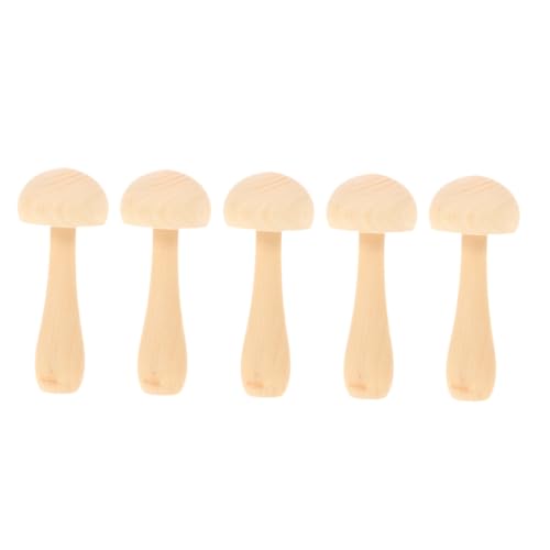 Gadpiparty 5 Stück Teiliges Pilz Deko Naturbelassenem Holz Kleine Unbemalte Pilzfiguren für DIY und Kreative Wohnkultur Platzsparend Leicht Robust für Mikro Landschaften und Festtagsdeko Gadpiparty 5 Stück Teiliges Pilz Deko Naturbelassenem Holz Kleine Unbemalte Pilzfiguren für DIY und Kreative Wohnkultur Platzsparend Leicht Robust für Mikro Landschaften und Festtagsdeko von Gadpiparty