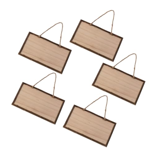 Gadpiparty 5 Stück Teiliges Set Naturbelassene Holz Schilder zum Bemalen Diy Holz Türschild zum Aufhängen Blanke Oberfläche für Wand und Türdekoration für Vintage Hochzeit Party Flur und von Gadpiparty