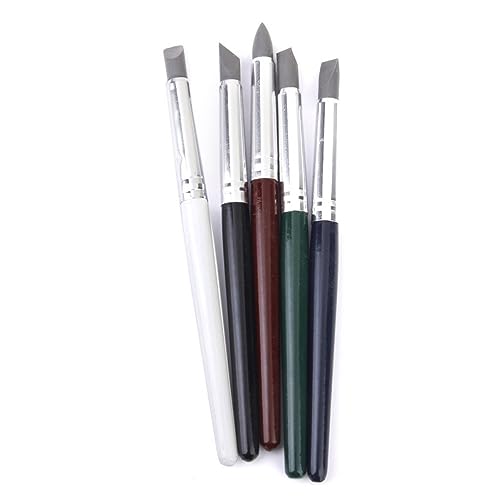 Gadpiparty 5 Stück Teiliges Set Silikon Modellierwerkzeuge Flexible Töpferwerkzeuge für Tonbearbeitung Modellierung und Skulpturen für Diy Projekte und Basteln von Gadpiparty