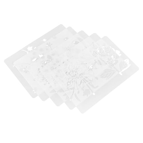 Gadpiparty 5 Stück Teiliges Set Wiederverwendbarer Blumenschablonen für Diy Malerei und Zeichnung Langlebigem Pet für Kreative Projekte Karten und Dekoration Gadpiparty 5 Stück Teiliges Set Wiederverwendbarer Blumenschablonen für Diy Malerei und Zeichnung Langlebigem Pet für Kreative Projekte Karten und Dekoration von Gadpiparty