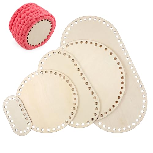 Gadpiparty 5 Stück Teiliges Stabile Holzböden für Häkelkörbe Oval und Rund Robuste Holzscheiben als Korbboden für DIY Basteln Langlebige Basis für Körbe und Dekorationen Gadpiparty 5 Stück Teiliges Stabile Holzböden für Häkelkörbe Oval und Rund Robuste Holzscheiben als Korbboden für DIY Basteln Langlebige Basis für Körbe und Dekorationen von Gadpiparty