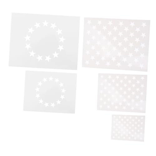 Gadpiparty 5 Stück Teiliges Sternschablonen für Malprojekte für Unabhängigkeitstag Wandkunst und Diy Dekoration Geeignet für Holz Stoff und Mehr Gadpiparty 5 Stück Teiliges Sternschablonen für Malprojekte für Unabhängigkeitstag Wandkunst und Diy Dekoration Geeignet für Holz Stoff und Mehr von Gadpiparty