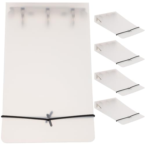 Gadpiparty 5 Stück Teiliges Transparentes Notebook Cover Nachfüllbares Aktendeckel für Schüler Tragbare Sammelmappe mit Hochwertiger Verarbeitung für Büro und Schule von Gadpiparty