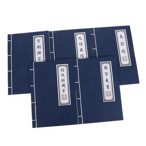 Gadpiparty 5 Stück Teiliges Vintage Chinesische Notizbücher mit Lustigem Kung-fu-cover Unlinierte Blanko-Blätter Leichtes Handgebundenes Kraftpapier für Kalligraphie Notizen Skizzen Schule Gadpiparty 5 Stück Teiliges Vintage Chinesische Notizbücher mit Lustigem Kung-fu-cover Unlinierte Blanko-Blätter Leichtes Handgebundenes Kraftpapier für Kalligraphie Notizen Skizzen Schule von Gadpiparty