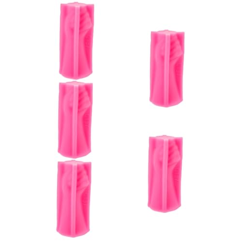 Gadpiparty 5 Stück Vase -halter -form Klein Produkt Einfach Pflanzer Schimmel Drinnen Geformt Epoxidharz Formen Schminkpinsel Vasenform Desktop-deko-diy-form Stifthalterform Rosa Kieselgel von Gadpiparty