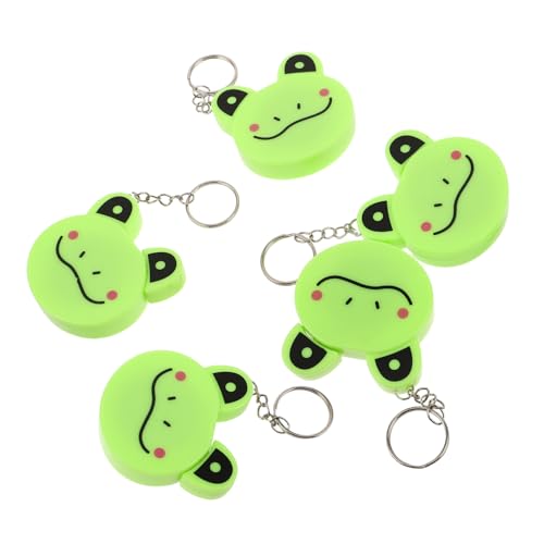 Gadpiparty 5 Stück Weiches Flexibles Frosch-maßband mit Schlüsselring Doppelseitige Messskala Automatische Rückzugsfunktion für Nähen Schneidern Stricken und Diy-bastelarbeiten Gadpiparty 5 Stück Weiches Flexibles Frosch-maßband mit Schlüsselring Doppelseitige Messskala Automatische Rückzugsfunktion für Nähen Schneidern Stricken und Diy-bastelarbeiten von Gadpiparty