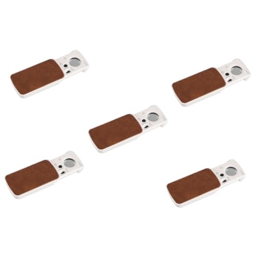 Gadpiparty 5 Stück tragbare Lupe groß beleuchtet Vergrößerung Lupe mit LED tragbares Edelsteinmikroskop 30X 90X Schmucklupe Edelstein Lupe hochauflösende Lupe ABS-Schale Gadpiparty 5 Stück tragbare Lupe groß beleuchtet Vergrößerung Lupe mit LED tragbares Edelsteinmikroskop 30X 90X Schmucklupe Edelstein Lupe hochauflösende Lupe ABS-Schale von Gadpiparty