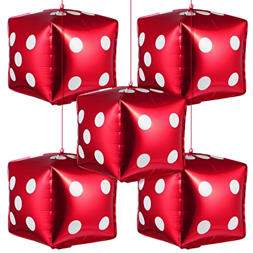 Gadpiparty 5 Stücke Würfel Folienballons Quadratische Würfel Folienballon Aluminiumfolienballons Würfelwürfel Folienballons Riesige 4D Folienballons Für Las Vegas Party Hochzeit Gadpiparty 5 Stücke Würfel Folienballons Quadratische Würfel Folienballon Aluminiumfolienballons Würfelwürfel Folienballons Riesige 4D Folienballons Für Las Vegas Party Hochzeit von Gadpiparty