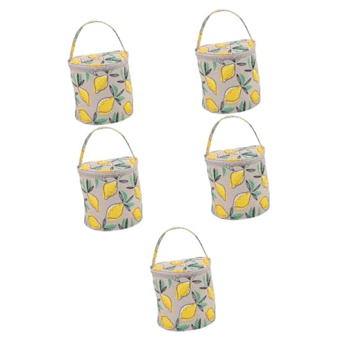 Gadpiparty 5 Teilige Strick Aufbewahrungstasche Tragetaschen Für Damen Große Nähtasche Organizer Tragbarer Häkel Organizer Aufbewahrungstasche Für Pullovernadeln Arbeits Häkeltasche von Gadpiparty