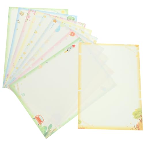 Gadpiparty 50 Blatt Farbdruckpapier farbiges Papier buntes Papier Farbe Druckerpapier Papier für Drucker süßes Briefpapier Schreibtischdekorpapier Papier mit Motiven bedrucktes Papier von Gadpiparty