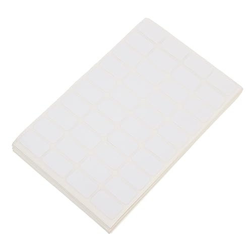 Gadpiparty 50 Blatt Leerer Aufkleber Leere Aufkleberetiketten Klassifizierungsaufkleber Etikettenaufkleber Klassifizierter Aufkleber Mini-etiketten-aufkleber Selbstklebende Aufkleber Weiß von Gadpiparty