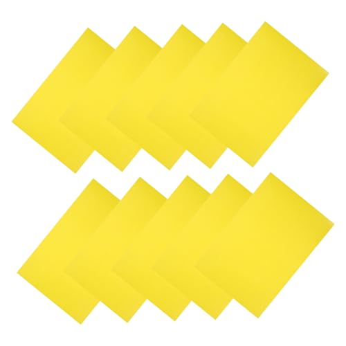 Gadpiparty 50 Blatt Leeres Pop -Werbepapier Werbe-Tags Supermarktschild Warenpreis Verkaufsschilder für Einzelhandelsgeschäfte Lebensmittelpreisetikett für Waren Kupferplatte Gelb von Gadpiparty