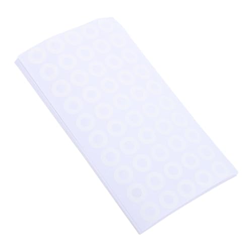 Gadpiparty 50 Blatt Lochverstärkungsaufkleber PVC Rund Selbstklebend Stabile Schutzetiketten für Ringbücher Notizbücher Kalender Langlebige Papierverstärkung von Gadpiparty