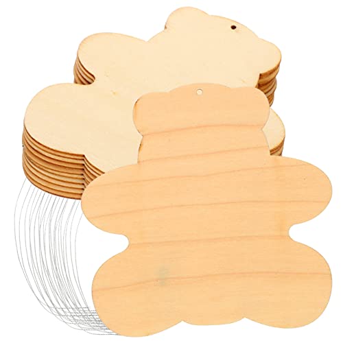 Gadpiparty 50 Stück Bär Förmige DIY Holzchips zum Handmalen Unfertige Graffiti Scheiben für Bastelmaterial Kreativität und Handfertigkeit für Schüler und Eltern Projekte Gadpiparty 50 Stück Bär Förmige DIY Holzchips zum Handmalen Unfertige Graffiti Scheiben für Bastelmaterial Kreativität und Handfertigkeit für Schüler und Eltern Projekte von Gadpiparty