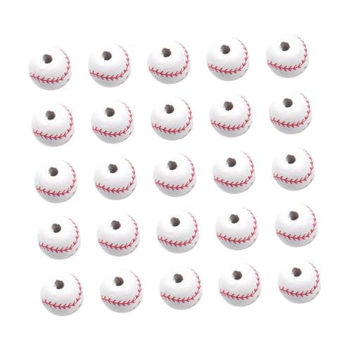 Gadpiparty 50 Stück Baseball Holzperlen DIY Schmuck Bastelbedarf Vielseitige Holzperlen für Armband und Halskette Natürliche Bastelperlen für Schmuckherstellung und Dekoration Gadpiparty 50 Stück Baseball Holzperlen DIY Schmuck Bastelbedarf Vielseitige Holzperlen für Armband und Halskette Natürliche Bastelperlen für Schmuckherstellung und Dekoration von Gadpiparty