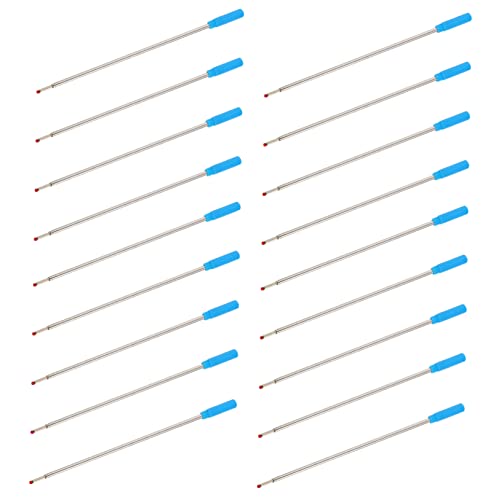 Gadpiparty 50 Stück Blaue Kugelschreiber Minen Medium Spitze Ergonomisch Glattes Schreiben Nachfüllminen für Schüler Büro und Schule von Gadpiparty
