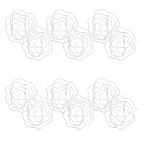 Gadpiparty 50 Stück Blumengeformte Büroklammern Kreative Rosen Papierclips für Büro Schule und Zuhause als Lesezeichen Sicheren Dokumentenorganisation von Gadpiparty