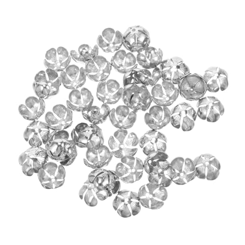 Gadpiparty 50 Stück Blumenperlenkappen für Diy Schmuck Schmuckzubehör für Armbänder Bastelprojekte Langlebige Rostfreie Perlenkappen für Designs Gadpiparty 50 Stück Blumenperlenkappen für Diy Schmuck Schmuckzubehör für Armbänder Bastelprojekte Langlebige Rostfreie Perlenkappen für Designs von Gadpiparty