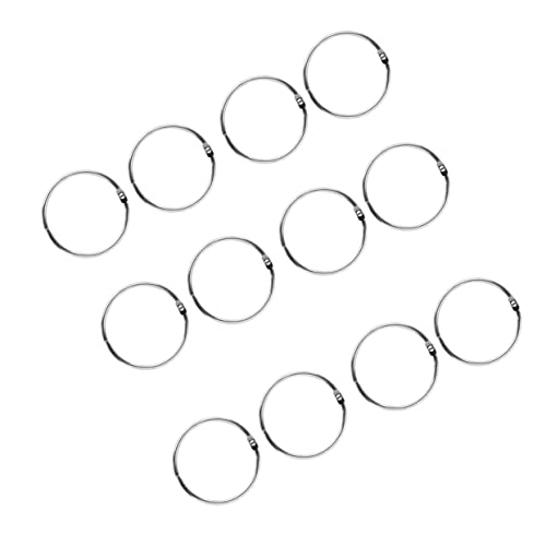 Gadpiparty 50 Stück Buchbinderinge aus Split Circle Ringe für Diy Fotoalben Karten und Handwerksprojekte Leicht und Vielseitig Einsetzbar von Gadpiparty