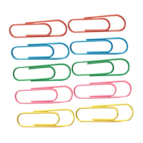 Gadpiparty 50 Stück Bunte Büroklammern Große Papierclips für Schule Bürobedarf und Diy Dekorationen Leicht und Vielseitig Einsetzbar als Lesezeichen für Dokumentenorganisation Gadpiparty 50 Stück Bunte Büroklammern Große Papierclips für Schule Bürobedarf und Diy Dekorationen Leicht und Vielseitig Einsetzbar als Lesezeichen für Dokumentenorganisation von Gadpiparty