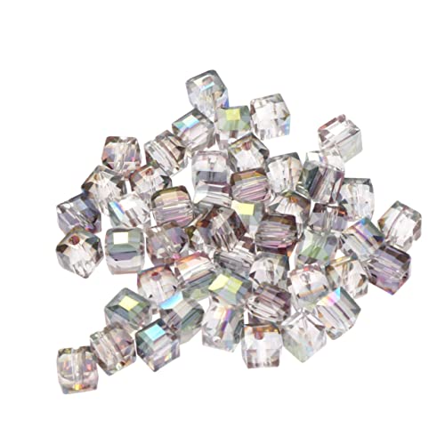 Gadpiparty 50 Stück Bunte Kristallperlen Lose Perlen mit Muster für Diy Schmuck Zubehör Halskette Armband Anhänger Rosa Rot Grün von Gadpiparty