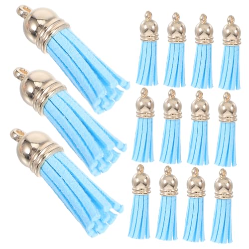 Gadpiparty 50 Stück Bunte PU Leder Quasten Anhänger mit Schlaufe für DIY Schmuck Handtaschen Schlüsselanhänger Dekorationen Leichte und Vielseitige Bastel Tasseln für Schmuckherstellung von Gadpiparty