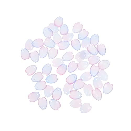 Gadpiparty 50 Stück DIY Blütenform Glasperlen Lose Perlen für Haarspangen Schmuckherstellung und Bastelprojekte für Ohrringe und Armbänder Einfache Anwendung Vielseitig Einsetzbar von Gadpiparty