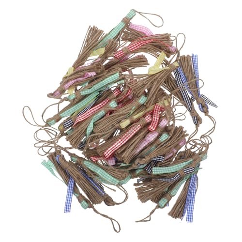 Gadpiparty 50 Stück Dekorative Hanfseil Quasten Anhänger Zubehör für DIY Projekte Natürliche Jute Quasten für Kreative Dekorationen Langlebig und Farbenfroh Gadpiparty 50 Stück Dekorative Hanfseil Quasten Anhänger Zubehör für DIY Projekte Natürliche Jute Quasten für Kreative Dekorationen Langlebig und Farbenfroh von Gadpiparty