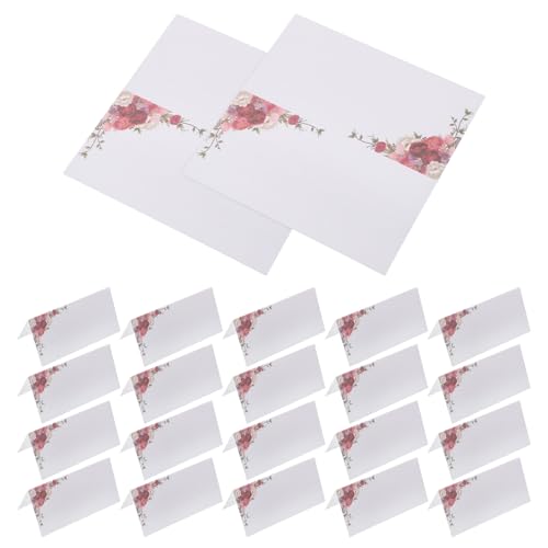 Gadpiparty 50 Stück Diy Handgeschriebene Einladung für Hochzeiten Partys und Geburtstagsfeiern Multifunktionale Platzkarten von Gadpiparty