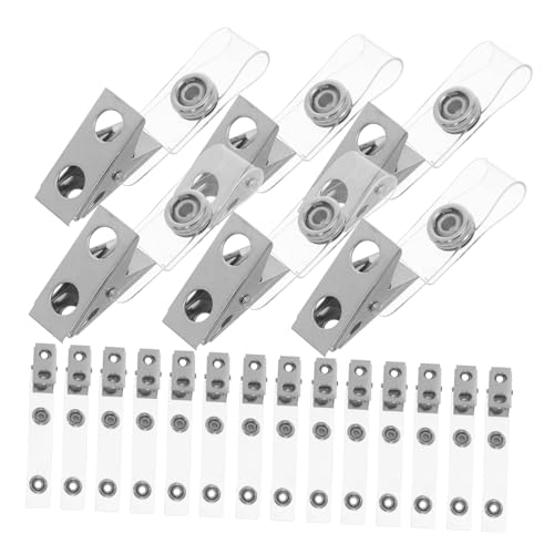 Gadpiparty 50 Stück Doppel Loch Badge Clips für Id Karten und Namensschilder für Bürobedarf und Veranstaltungen von Gadpiparty