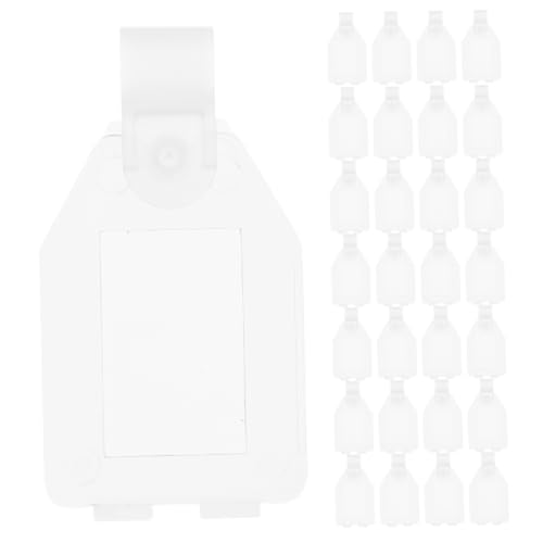 Gadpiparty 50 Stück Etikettenhalter aus Kunststoff Transparente Halter mit Snap Lock für Preisschilder und Nachrichten für Einzelhandel Lager und Verkaufsstellen von Gadpiparty
