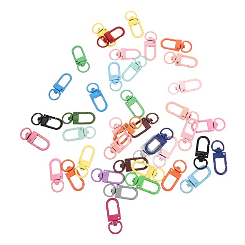 Gadpiparty 50 Stück Farbige Metall Schnapphaken Drehbare Karabiner für Schlüsselanhänger Diy Taschenaccessoires Langlebig und Rostfrei Zubehör für Kreative Projekte Gadpiparty 50 Stück Farbige Metall Schnapphaken Drehbare Karabiner für Schlüsselanhänger Diy Taschenaccessoires Langlebig und Rostfrei Zubehör für Kreative Projekte von Gadpiparty