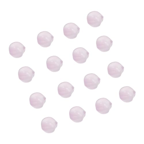 Gadpiparty 50 Stück Glasperlen Pfirsichform für Diy Schmuckherstellung Vintage Haarnadel Charms Lose Bastelperlen für Ohrringe und Anhänger Halbloch Perlen für Projekte von Gadpiparty
