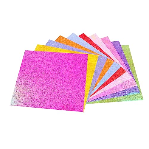 Gadpiparty 50 Stück Glitzerndes Origami Papier Handgemachte Bastelmaterialien Schillernden Farben für Diy Projekte und Kreative Bastelarbeiten Gadpiparty 50 Stück Glitzerndes Origami Papier Handgemachte Bastelmaterialien Schillernden Farben für Diy Projekte und Kreative Bastelarbeiten von Gadpiparty