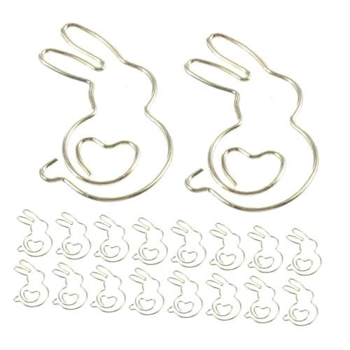 Gadpiparty 50 Stück Goldfarbene Büroklammern in Hasenform Dekorative Kleine Lesezeichen Organizer Clips Praktische Aktenklammern für Dokumente Notizen und Bastelarbeiten für Büro Schule und Gadpiparty 50 Stück Goldfarbene Büroklammern in Hasenform Dekorative Kleine Lesezeichen Organizer Clips Praktische Aktenklammern für Dokumente Notizen und Bastelarbeiten für Büro Schule und von Gadpiparty