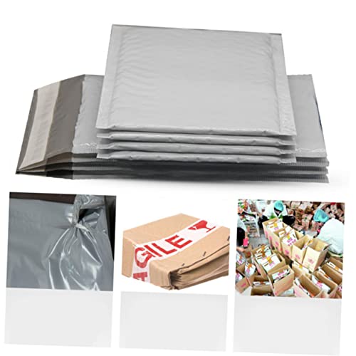 Gadpiparty 50 Stück Graue Selbstklebende Versandtaschen für Sicheren Transport von Werten Commerce und Alltag Reißfest und Stoßsicher von Gadpiparty